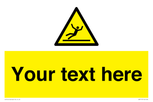 Custom Figure Slipping Sign